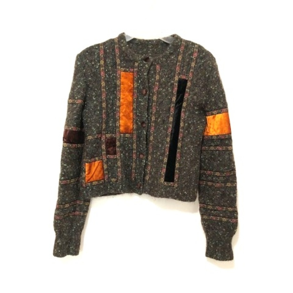 Aeffe Spa Wool Blend Button-Down Sweater